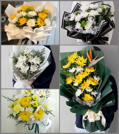 四川南充嘉陵区河西乡白事花束代送